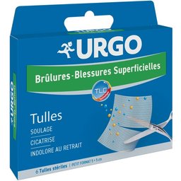 Brûlures et Blessures Superficielles 6 Tulles 5x5cm