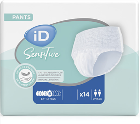 iD Sensitive Pants Extra Plus XS - 12 paquets de 14 protections