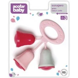 Hochet Bell Rose 1ut