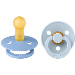 Bibs Tétine Duo bleu ciel/bleu bébé 6-18 mois