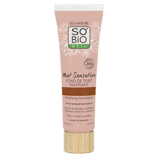 Mat Sensation Fond de Teint Matifiant N°40 Noisette Bio 30ml