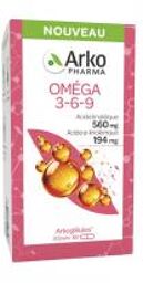 Arkogélules Oméga 3 6 et 9 60 Gélules - Pot
