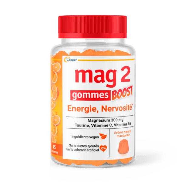 Gommes BOOST nervosité fatigue Complément alimentaire magnésium 45 gommes