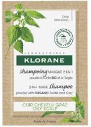Shampoing Masque 2en1 Poudre à l'Ortie Bio et à l'Argile 8 Sachets - Etui 8 sachets de 3 g