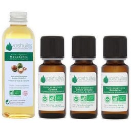 Kit « Stop Cellulite » 3 Huiles Essentielles Bio & 1 Huile Végétale Bio