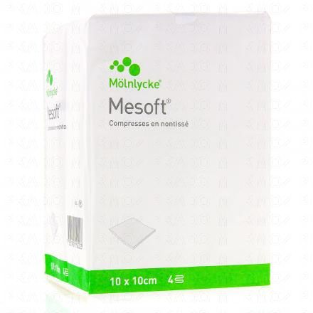 Mesoft compresses en non tissé x100 10 cm x 10cm
