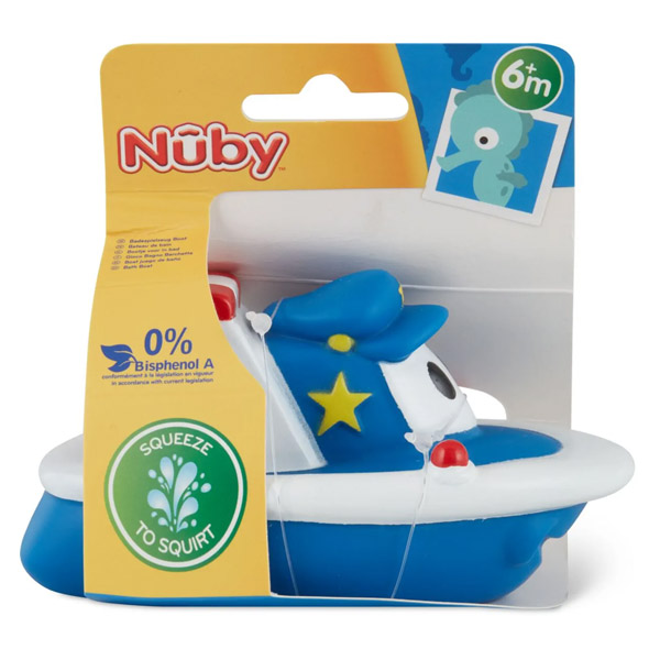 Jouet de Bain Petit Bateau Bleu +6m