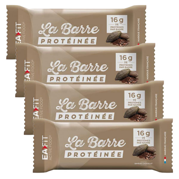 La Barre Protéinée Goût Chocolat 46g - Lot de 4