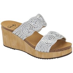 Sabaudia 2 Straps Femme Argent T39 1 Paire