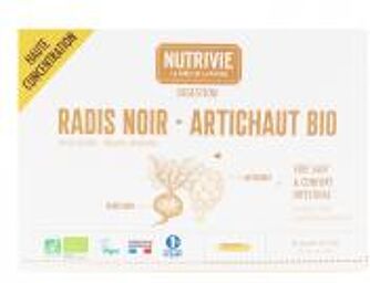 Ampoules 15 ml - Radis Noir Artichaut Bio* - Boîte 20 ampoules de 15 ml