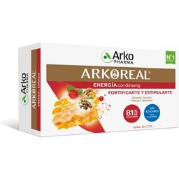 Arkoreal Gelée Royale + Ginseng 20 Ampoules