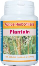 GELULES PLANTAIN - dosées à 250 mg poudre pure.