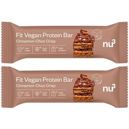 Fit Barre protéinée Végan - Cannelle, Chocolat croustillant