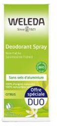 Déodorant Spray au Citrus Lot de 2 x 100 ml - Spray 2 x 100 ml