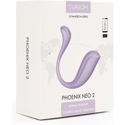 Phoenix Neo 2 Interactive App Bullet Vibrator Violet
