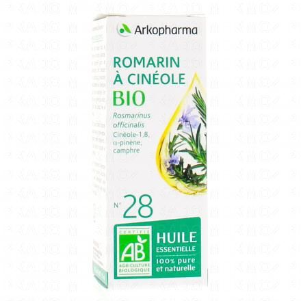Arkoessentiel - Huile essentielle de Romarin à cinéole N°28 Bio flacon 10ml