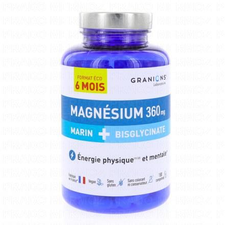 Immunité & Energie - Magnésium Marin + Bisglycinate 180 comprimés