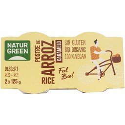 Riz biologique avec dessert au caramel (2x125 g)