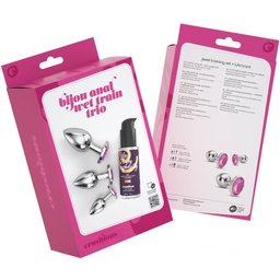 Set Bijou Anal Wet Train Trio Rose