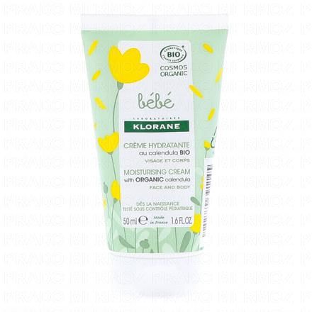 Bébé crème hydratante au calendula apaisant tube 50ml
