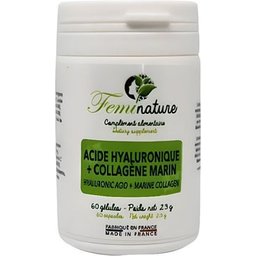 Féminature Acide Hyaluronique + Collagène Marin 60 Gélules