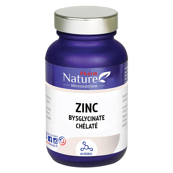 Zinc Bisglycinate Chélaté 60 gélules