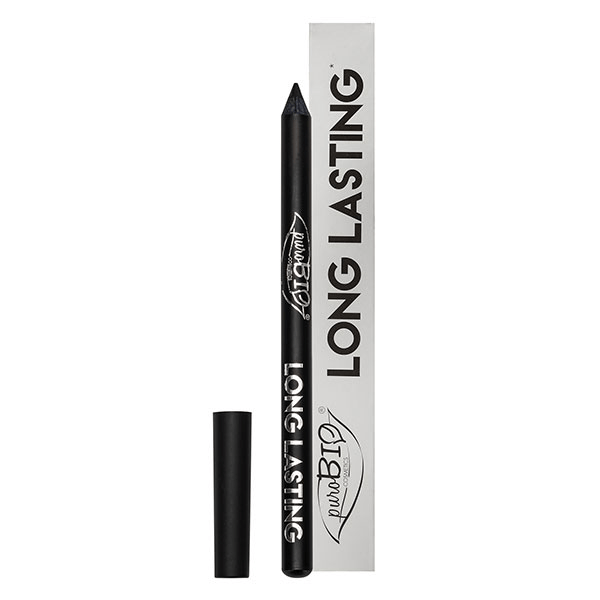 PuroBIO Long Lasting Crayon yeux 01L, Bio, Noir 1,3g