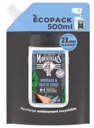 Gel Douche Rafraîchissant 4 en 1 Minéraux & Bois de Cèdre Eco Recharge 500 ML - Doypack 500 ml