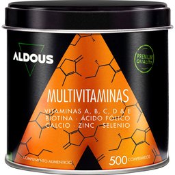 Multivitamines C D E A B Biotine Calcium Zinc 500 Comprimés