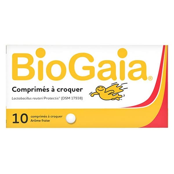 Probiotiques Lactobacillus Reuteri Protectis Arôme Fraise 10 comprimés