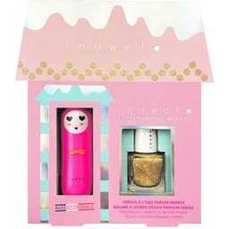 Coffret Juliette Baume Lèvres Cerise + Vernis Eau Paillettes