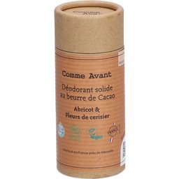 Comme Avant® Déodorant solideau beurre de cacao bio - Abricot & fleur de cerisier