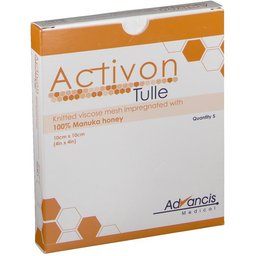 Tulle Pansement au miel 10 cm x 10 cm
