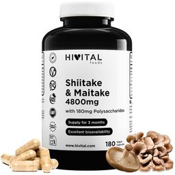 HIVITAL Shiitake y Maitake 4800 mg 180 cáps