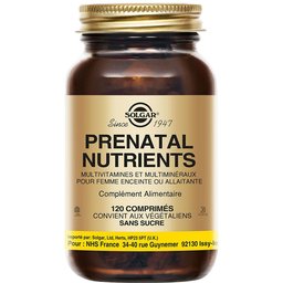 Prenatal Nutrients - Maternité - Vitamines et Minéraux - Femmes enceintes - 120 comprimés