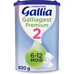Galliagest Premium 2 Lait en Poudre 6 à 12 mois 820g