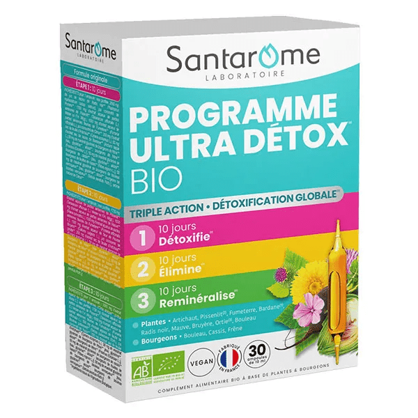 - Programme Ultra Détox Bio - Détox globale - 30 ampoules