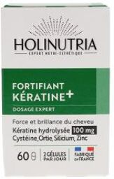 Fortifiant Kératine+ 60 Gélules - Pot 60 gélules