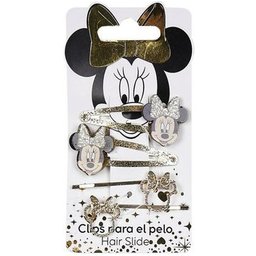 Minnie Clips Golden Lasso 7.4x12.5x2cm 4uts