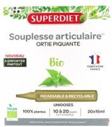 Souplesse Articulaire Bio 20 Unités - Boîte 20 unidoses de 15 ml