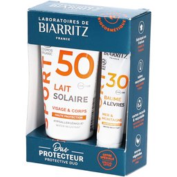 Duo Protecteur (Lait Solaire Sport Spf50 et Baume à Lèvres Sport Spf30)