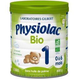 Physiolac Bio Lait Pour Nourrissons 1er Âge 800g