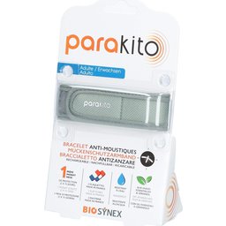 Bracelet Anti-Moustiques Kit Adulte Kaki + 2 Recharges