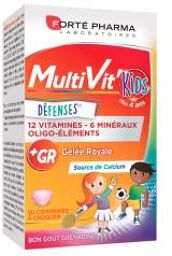 Multivit Kids - 20 Comprimés à Croquer - Boîte 30 comprimés à croquer