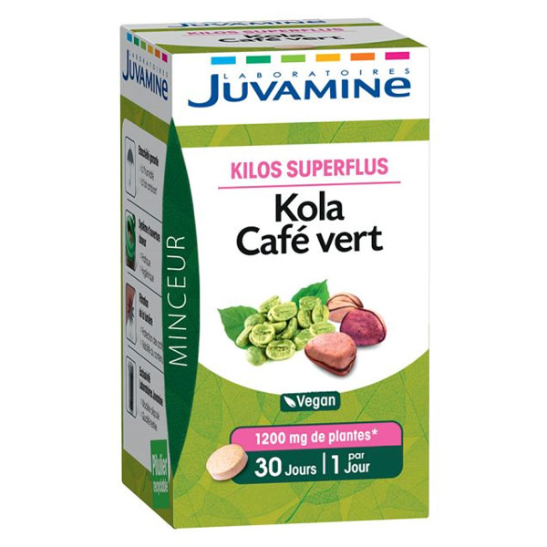 Kilos Superflus Kola Café Vert 30 comprimés