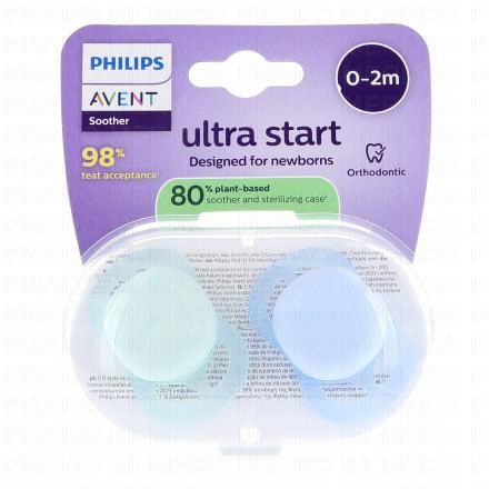 Ultra Start 0-2mois lot de 2 verte / bleue unies