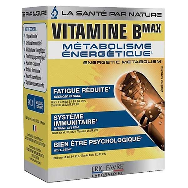 Tonus & Immunité Vitamine B Max Métabolisme Énergétique 90 comprimés