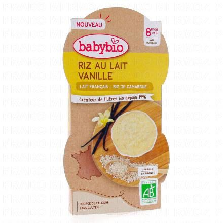 Desserts lactés - Riz au Lait de Vache Bio 2x100g dès 8mois