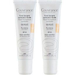 Couverance Fond de teint correcteur fluide Spf20 Porcelaine 1.0