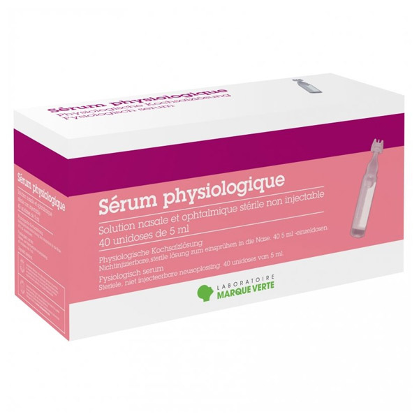 Sérum Physiologique 40 unidoses